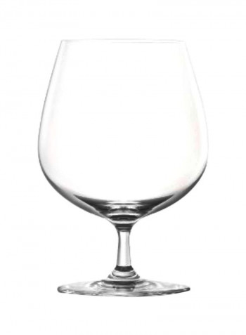 Pack Of 4 Cognac Goblet Clear 6.2x4.21inch