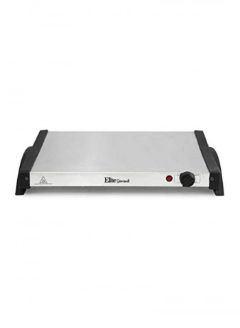 Stainless Steel Buffet Trays With Slotted Lids Silver 17x18.5x5inch