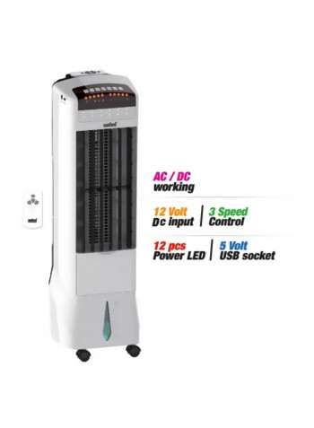 Rechargeable Air Cooler SF8125- RAC White/Black