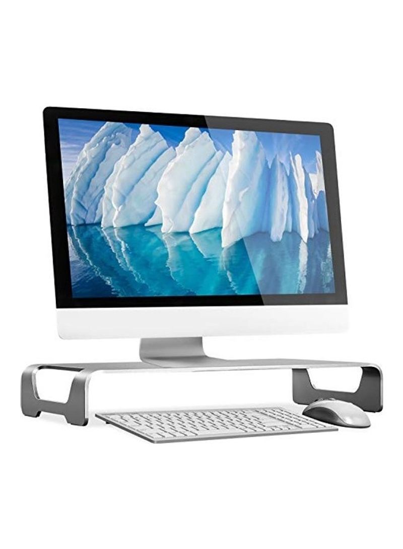 Aluminum Monitor Stand Silver