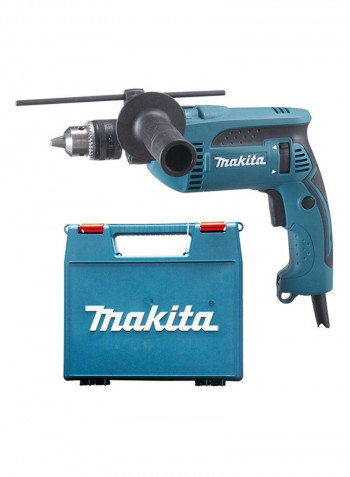 Electric Impact Drill Blue/Black/Silver 303x72x222millimeter