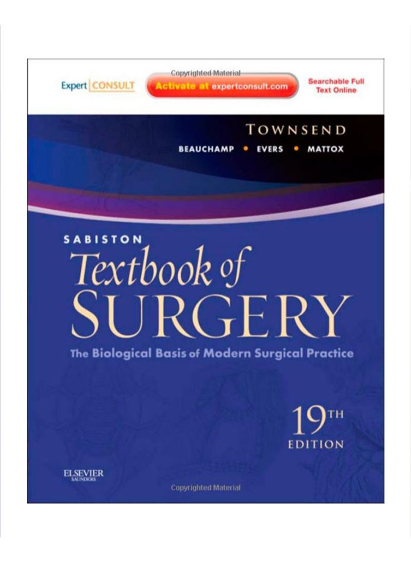 Sabiston Textbook of Surgery Hardcover 19