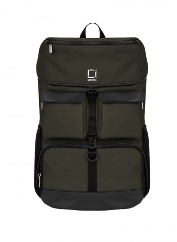 Shoulder Backpack For Laptop Green/Black