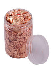 Imitation Foil Flakes Rose Gold