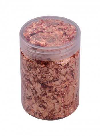 Imitation Foil Flakes Rose Gold