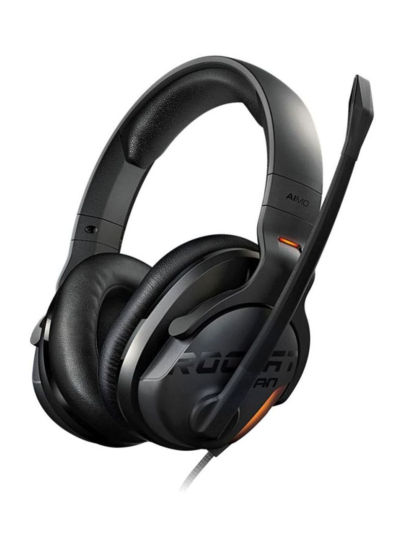 Khan Aimo 7.1 Hi Res RGB Gaming Headset For PS4/PS5/XOne/XSeries/NSwitch/PC Black/Orange