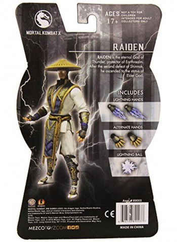 Mortal Kombat X: Raiden Action Figure 14-Inch 14inch