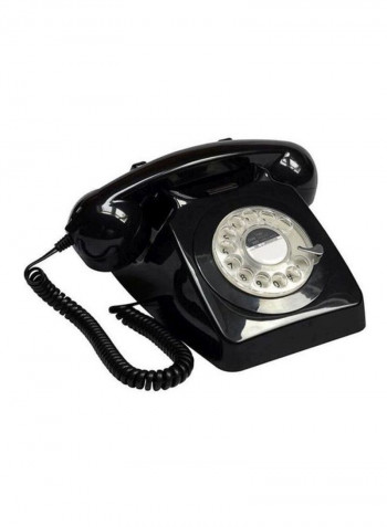 Push Button Landline Phone Black