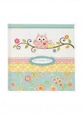 Owl Theme Photo Album Book White/Blue/Oink 9x8.9x1.8inch