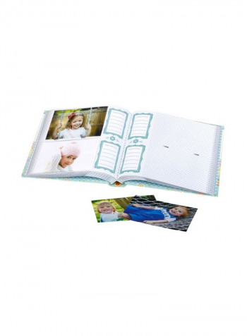 Owl Theme Photo Album Book White/Blue/Oink 9x8.9x1.8inch