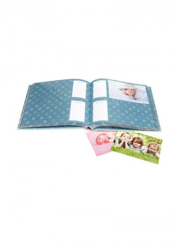 Owl Theme Photo Album Book White/Blue/Oink 9x8.9x1.8inch