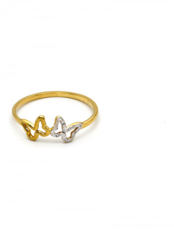 Real Gold Butterfly Ring