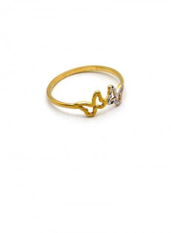 Real Gold Butterfly Ring