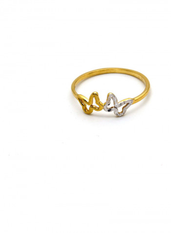 Real Gold Butterfly Ring