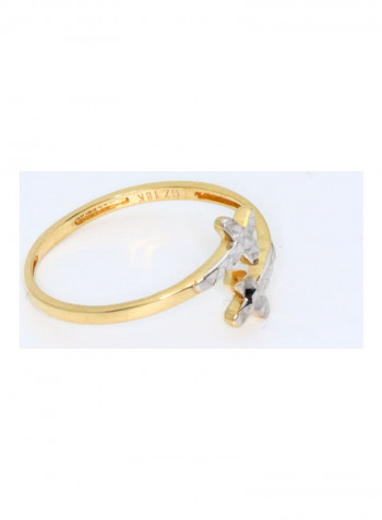 Real Gold Cross Ring Gold/Silver