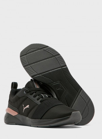 Solid Rose Plus Trainer Shoes Black