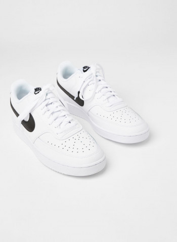 Women's Calzado Court Vision Low Top Sneakers White/Black