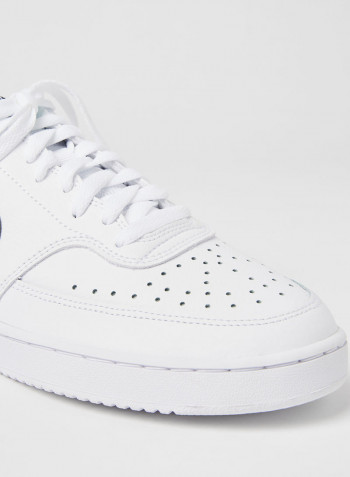 Women's Calzado Court Vision Low Top Sneakers White/Black
