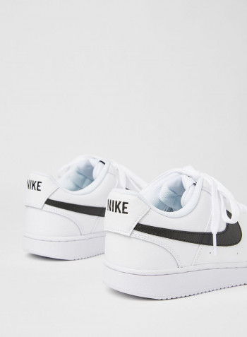 Women's Calzado Court Vision Low Top Sneakers White/Black
