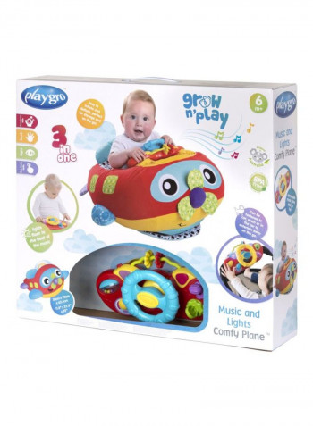 طائرة مريحة Grow n' Playحيث انها 3 في 1 مزودة بأضواء وموسيقى طراز 187627 65x54x58سنتيمتر