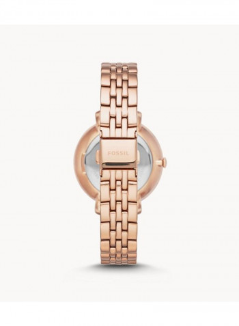 Women's Water Resistant Stainless Steel Analog Wrist Watch ES3546