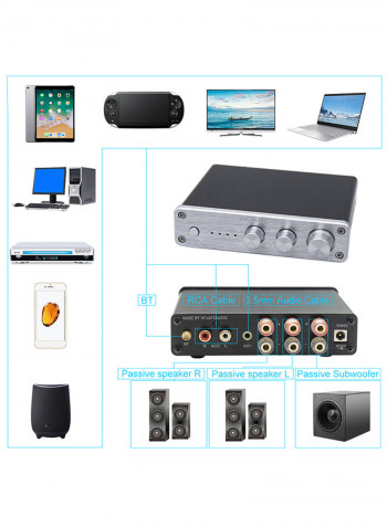 Bluetooth Audio Digital Amplifier V7262S-EU_P Silver/Grey