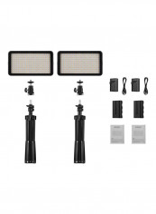 LED Video Light Kit Black/White