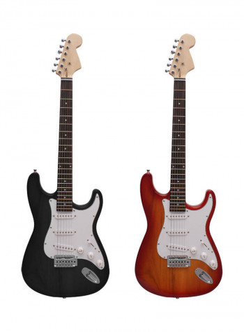 ST Electric Guitar Basswood Body Rosewood Fingerboard with Gig Bag Picks Strap