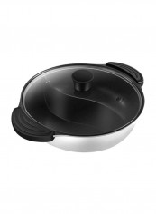 Youpin Twin Divided Cooking Pot White/Black/Clear 35x14.5cm