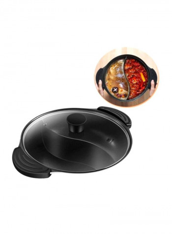 Youpin Twin Divided Cooking Pot White/Black/Clear 35x14.5cm