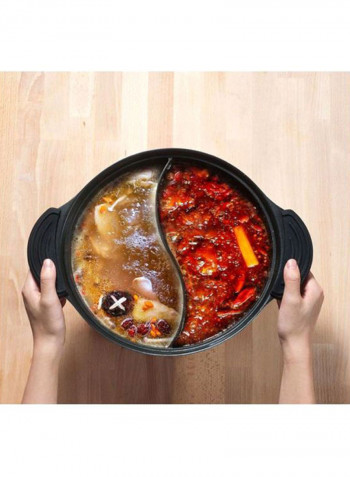 Youpin Twin Divided Cooking Pot White/Black/Clear 35x14.5cm