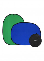 2-In-1 Collapsible Muslin Background Reflector 1.5x2meter Blue/Green