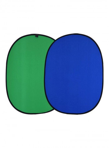 2-In-1 Collapsible Muslin Background Reflector 1.5x2meter Blue/Green