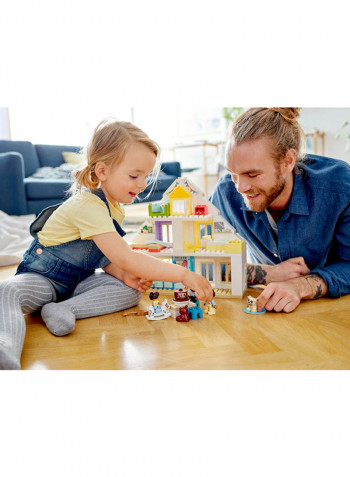 129-Piece Duplo Town Modular Playhouse Building Set 10929 14.88x18.9x5.51inch 14.88x18.9x5.51inch