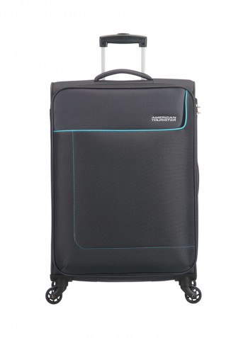 Jamaica Soft Large Luggage Trolley Bag Black