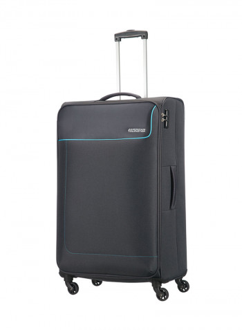 Jamaica Soft Large Luggage Trolley Bag Black