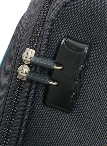 Jamaica Soft Large Luggage Trolley Bag Black