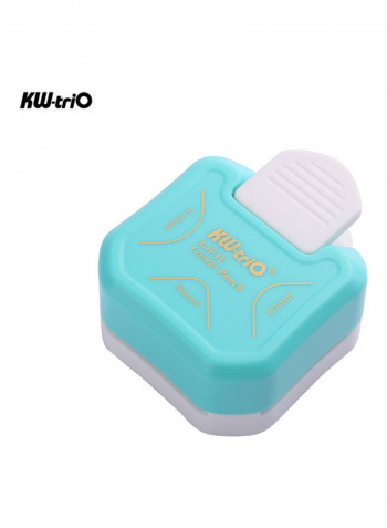 3-in-1 Corner Rounder Punch for Card, Photo, Paper & Laminating Pouches Blue