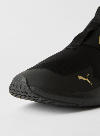 Platinum Alt Slip-On Training Shoes Black-Team Gold