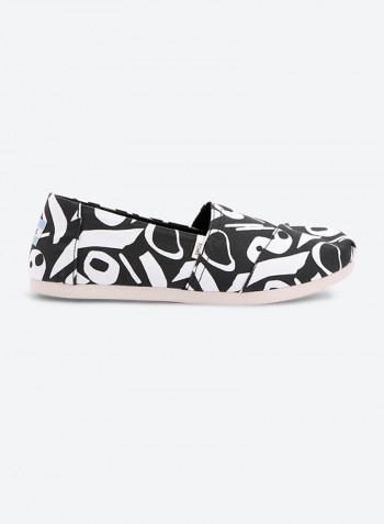 Alpargata Mid Century Printed Classics Espadrille Black