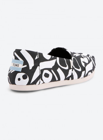 Alpargata Mid Century Printed Classics Espadrille Black