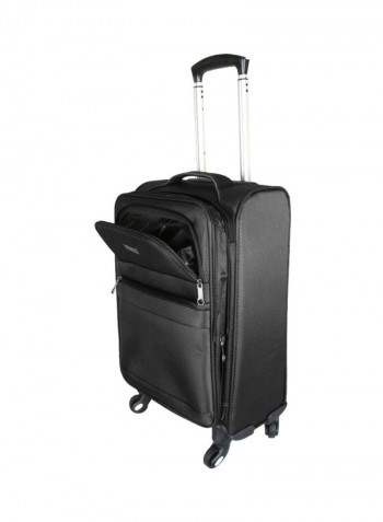 3-Piece Lightweight Trolley Bag Set Black