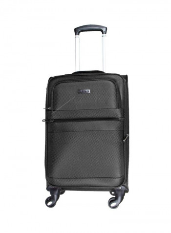 3-Piece Lightweight Trolley Bag Set Black