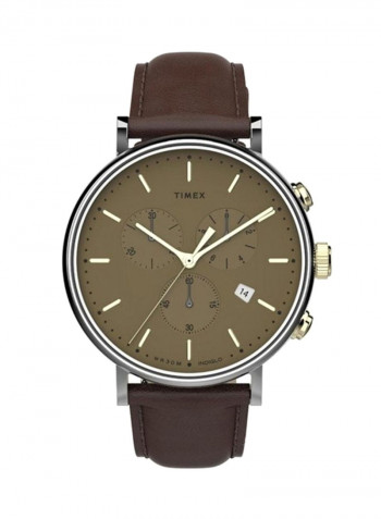 Men's Leather Analog Wrist Watch  Tw2T67700