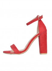 Leather Buckle Closure Casual Sandals Red reviews Leather Buckle Closure Casual Sandals Red