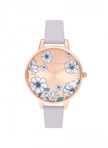 Women's Leather Analog Wrist Watch OB16AN03
