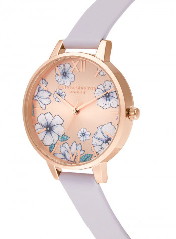 Women's Leather Analog Wrist Watch OB16AN03