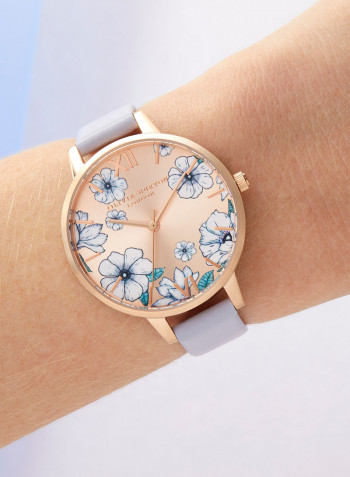 Women's Leather Analog Wrist Watch OB16AN03