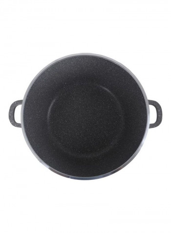 5-Piece Granite Coating Cookware Set Grey/Silver 28cm