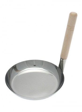 Stainless Steel Donburi Pan Silver/Beige 6.5inch